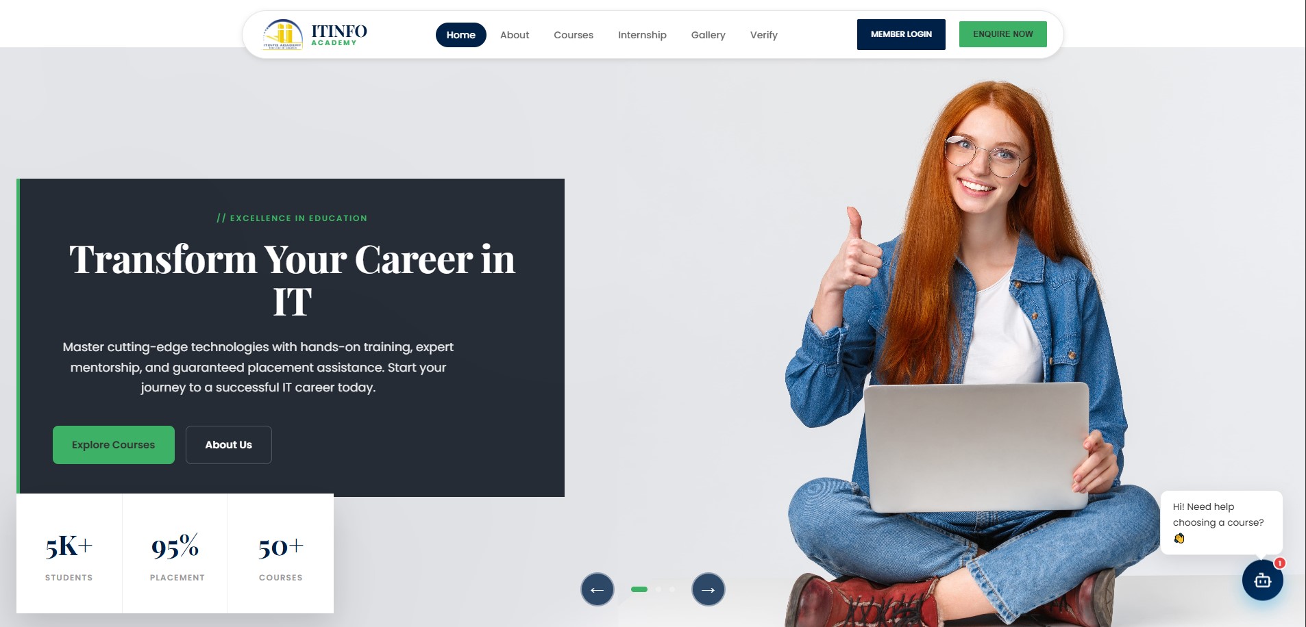 ITINFO Academy Education Portal