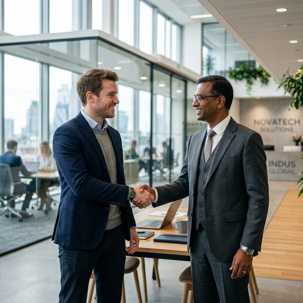 Corporate Partnership Handshake - SP Websmiths
